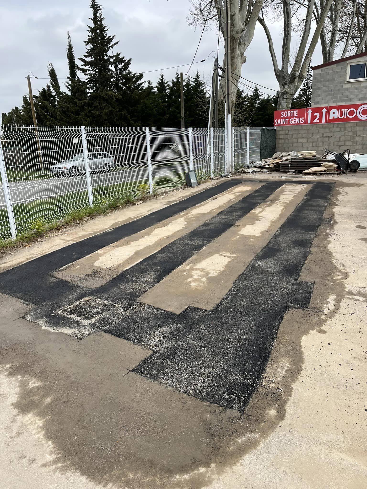 Enrobé sur la commune de Montesquieu des Albères