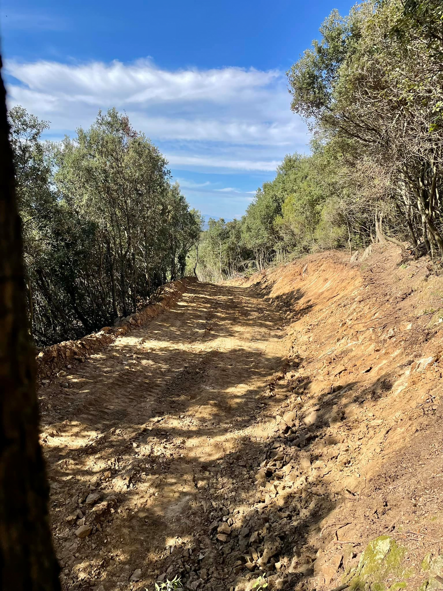 Création de pistes et bassins de retenues d’eau en milieu forestier