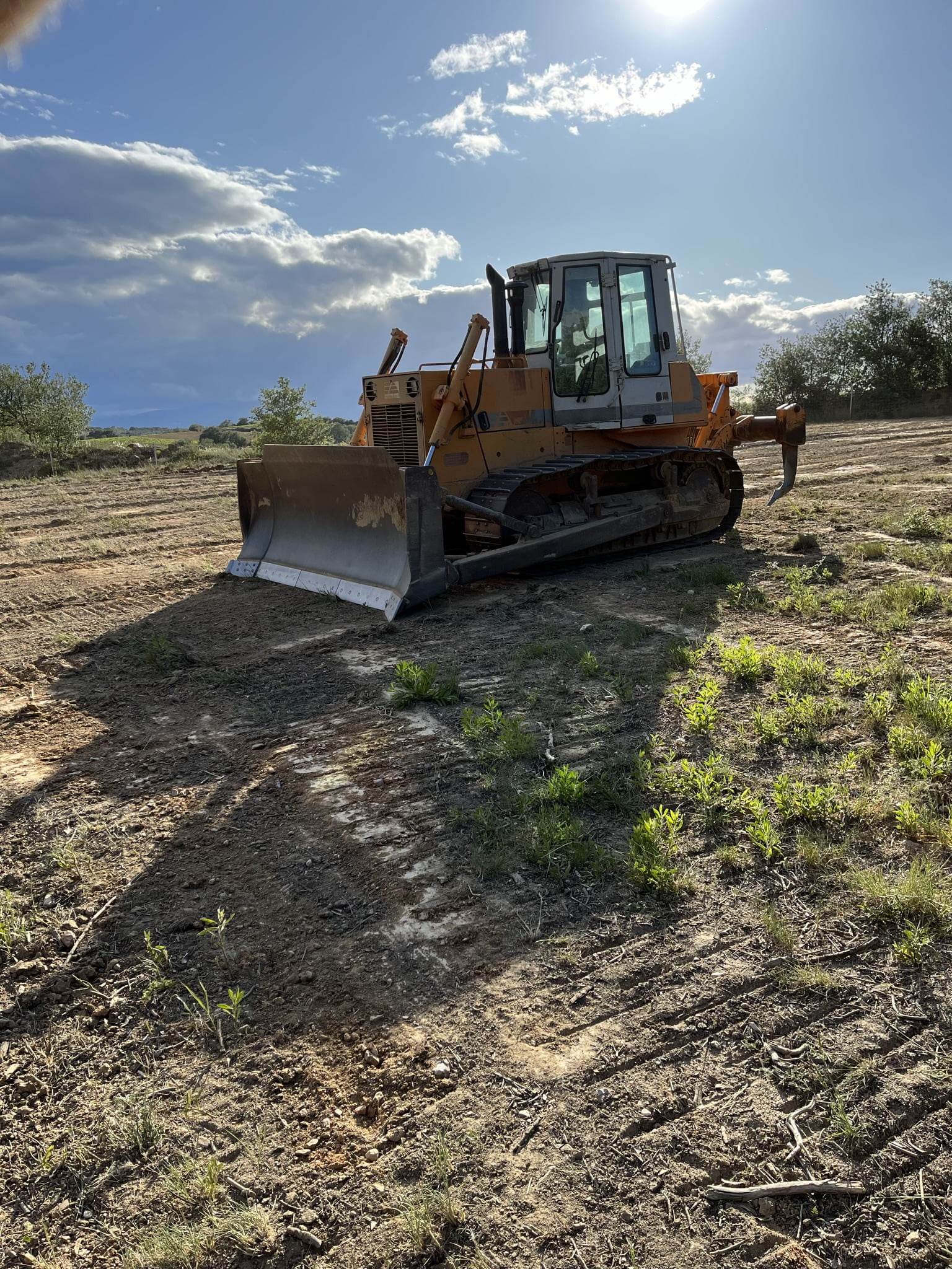Préparation de sols pour plantation de vignes à Banyuls dels Aspres