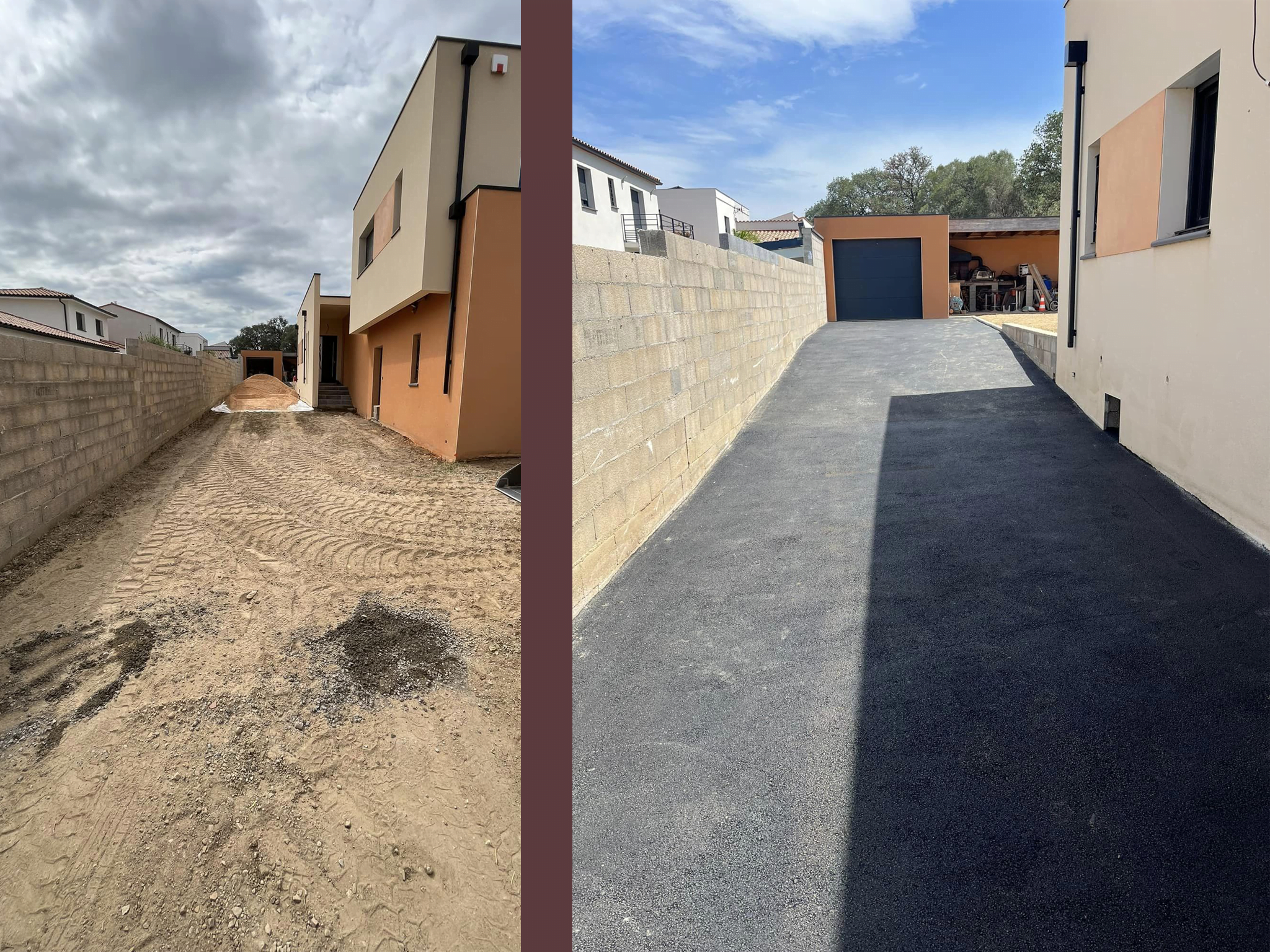 Préparation de sols et enrobé à Bages (66)
