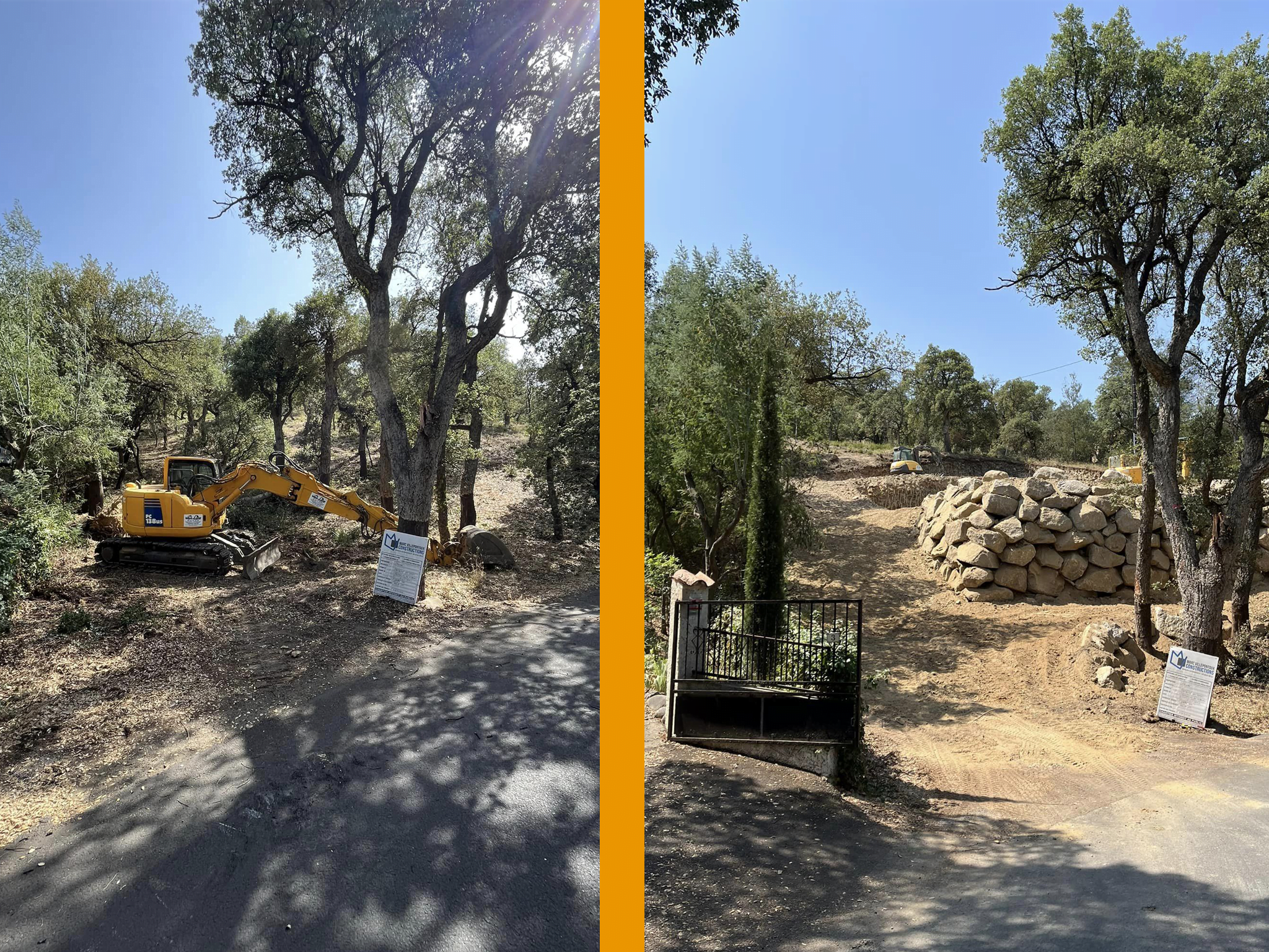 Terrassement - Enrochement - Montesquieu des Albères