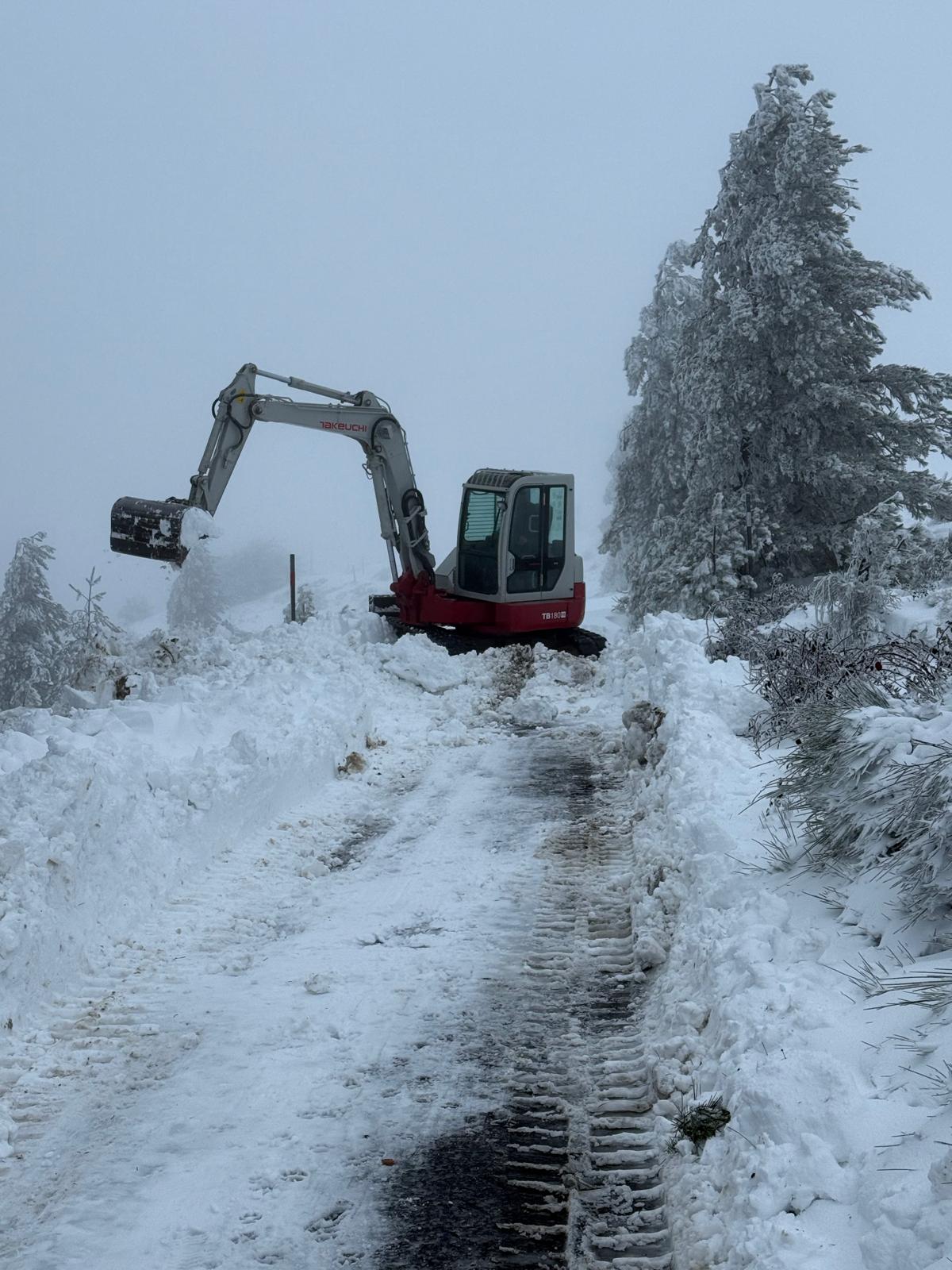 Déneigement pic du Néoulous à L’Alberes
