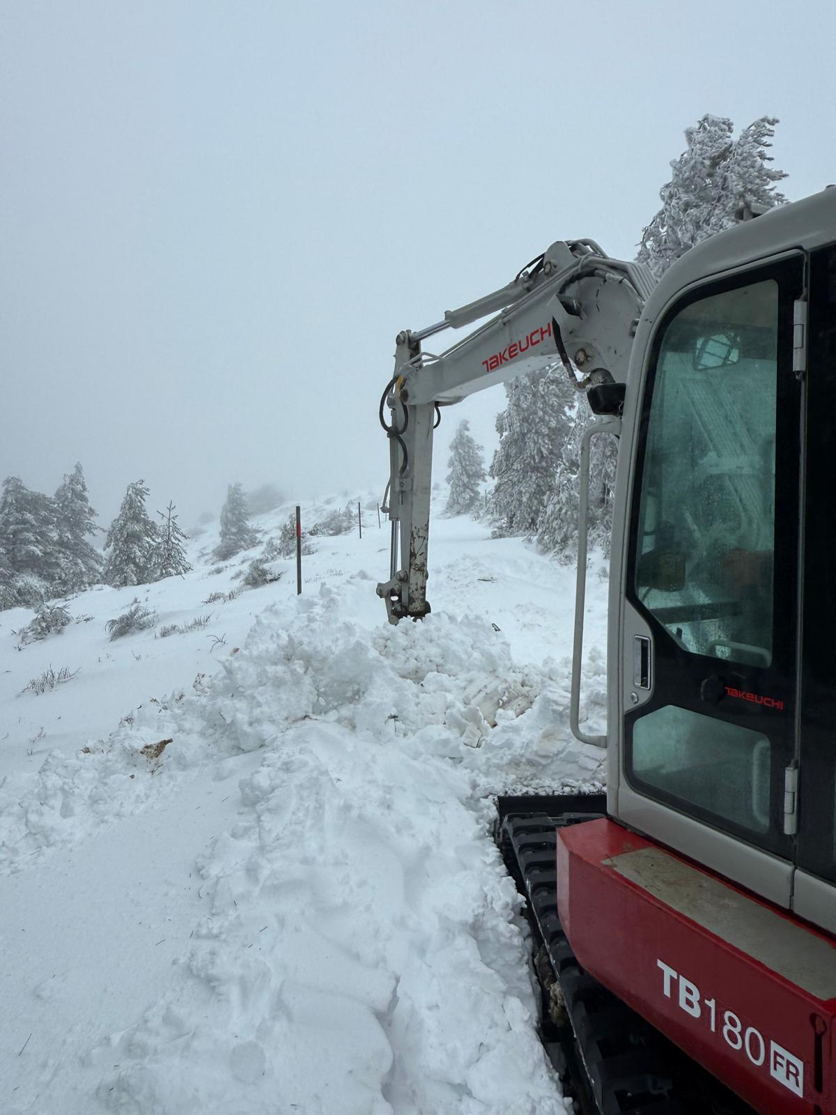 Déneigement pic du Néoulous à L’Alberes
