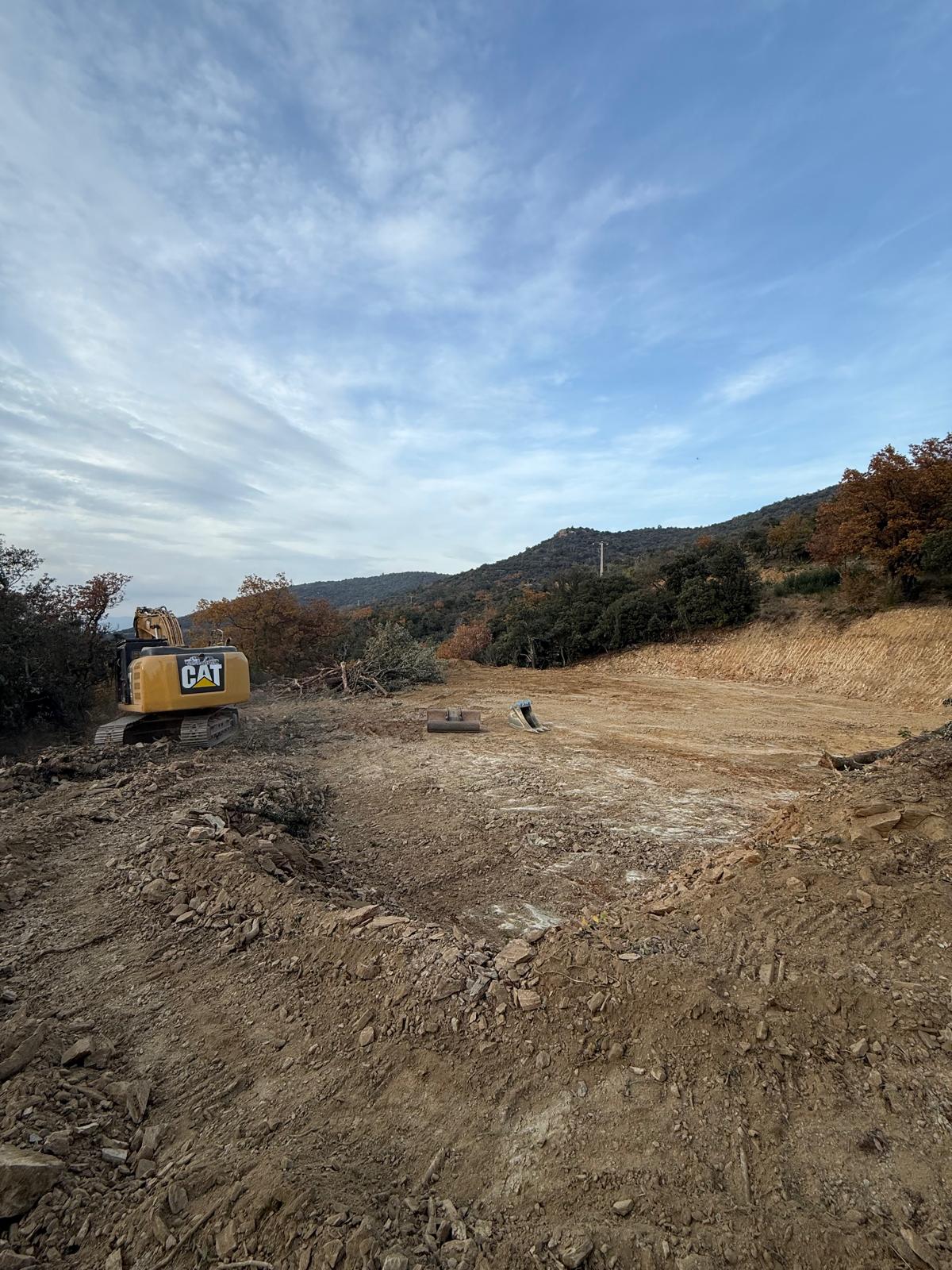 Terrassement sur la commune de Casefabre