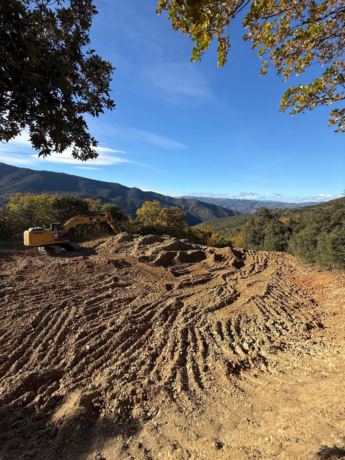 Terrassement sur la commune de Casefabre