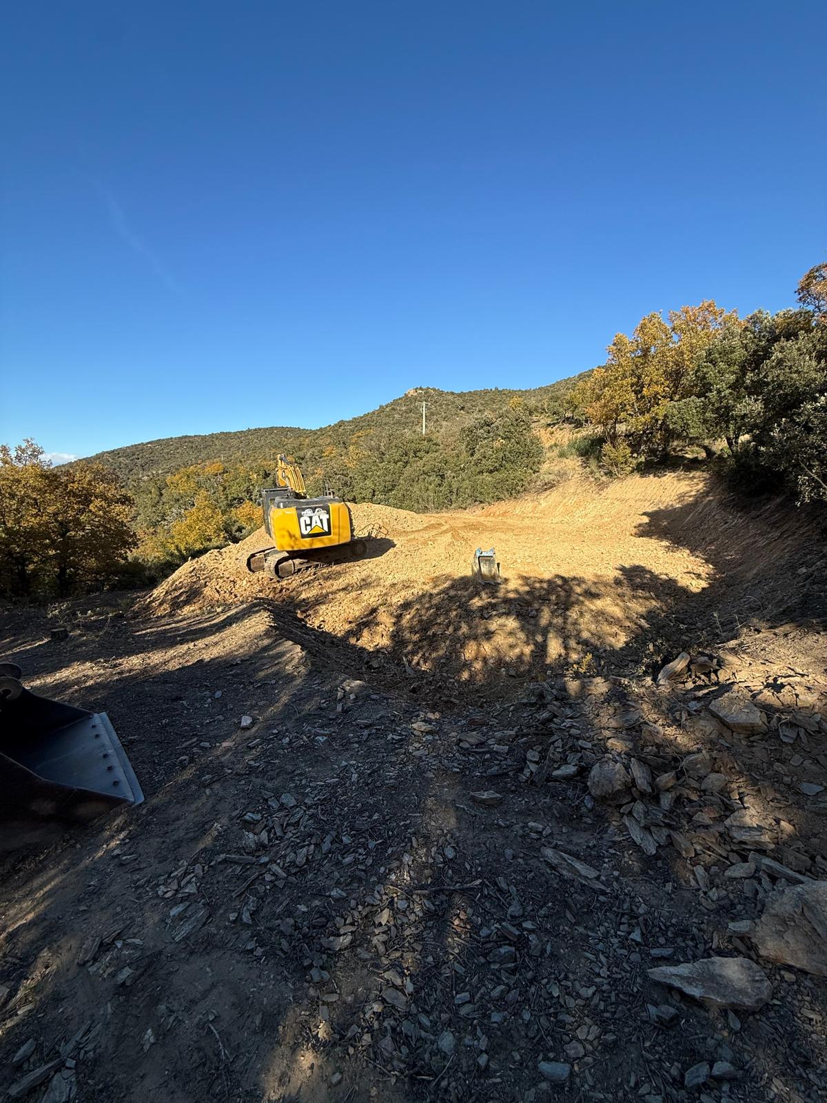 Terrassement sur la commune de Casefabre